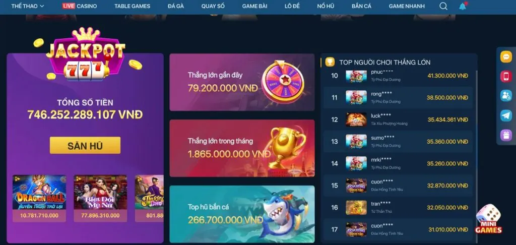 Trải nghiệm Nổ Hũ trên di động với win88bet nhà cái