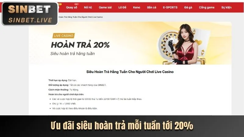 Khuyến mãi nạp tiền hàng tuần cho casino và nổ hũ